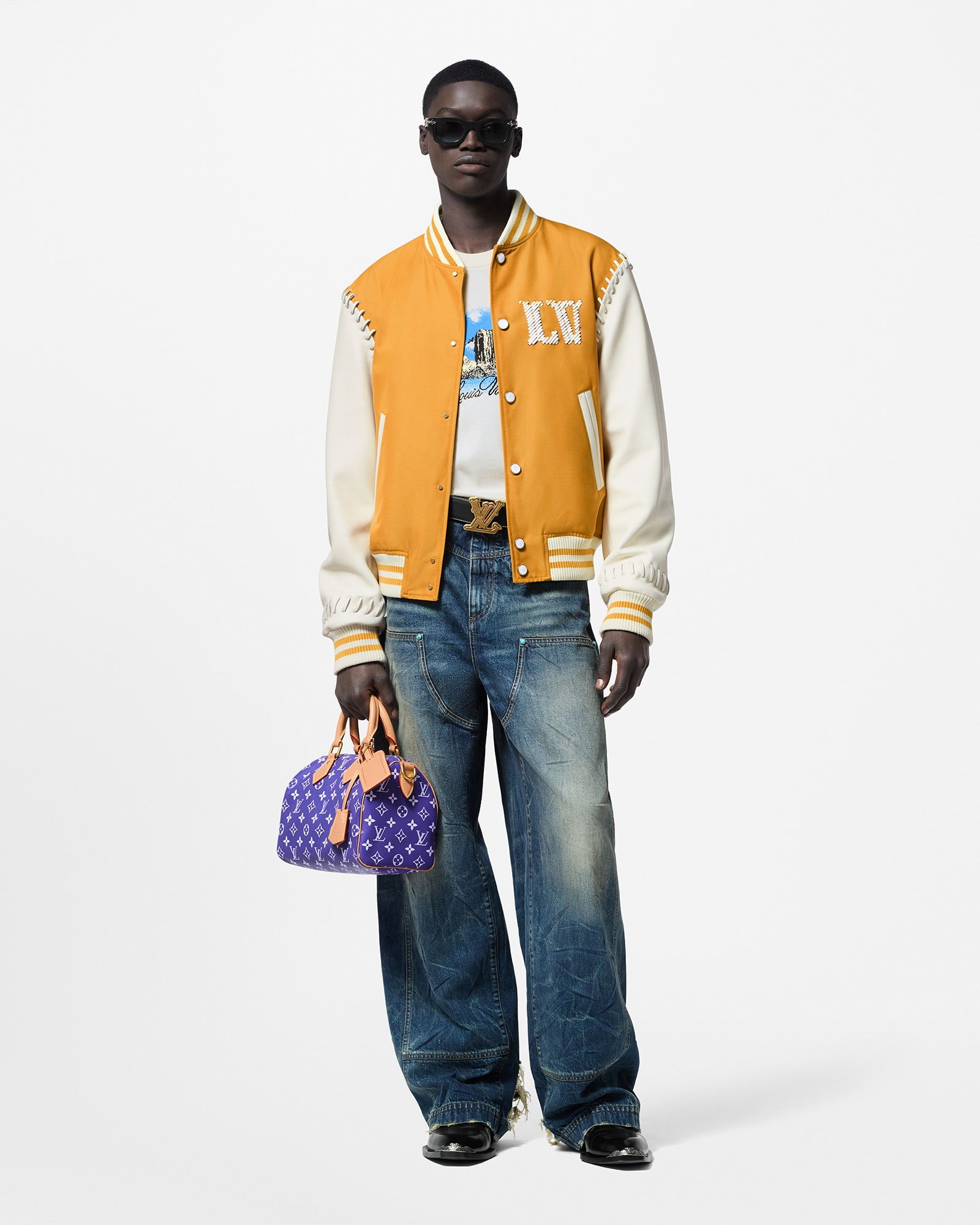 Embroidered Varsity Blouson - Luxury Yellow | LOUIS VUITTON